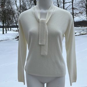 Vintage All Points soft cream sweater M